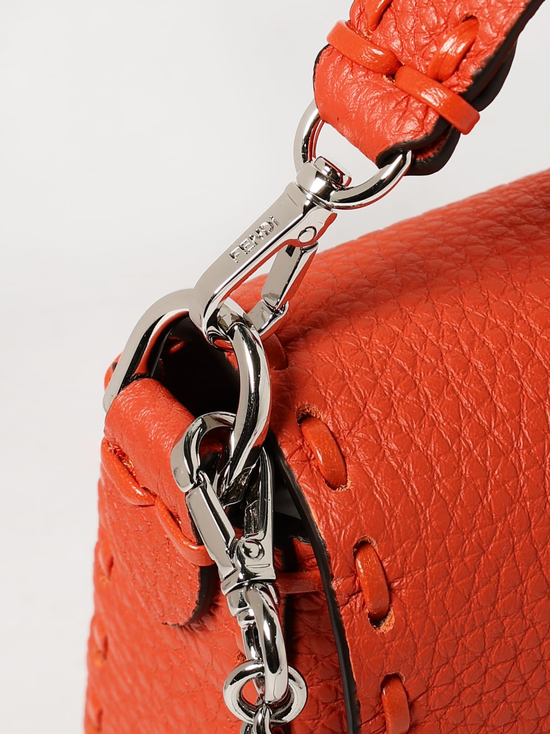 baguette ff leather mini bag