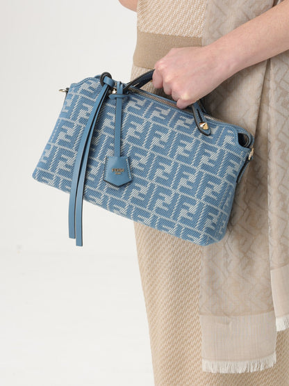 by the way medium denim ff shoulder bag