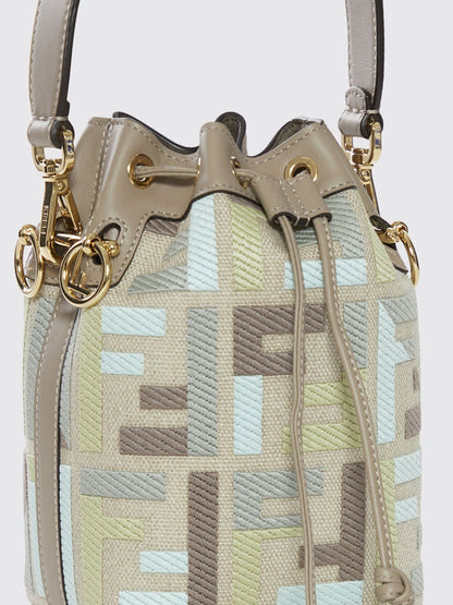 mon tresor ff multicolor bucket bag