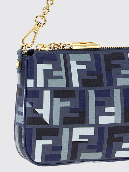 ff leather chain pouch bag