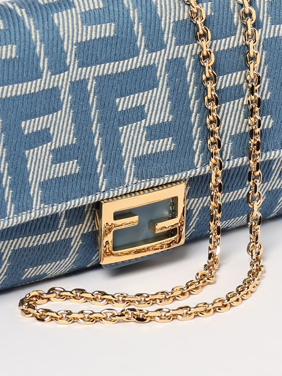 財布・小物その他 FENDI Woman Wallet Blue 8M0365AUNJ F1SKL FENDI: Wallet woman - Gnawed Blue | Fendi wallet 8M0365 AUNJ