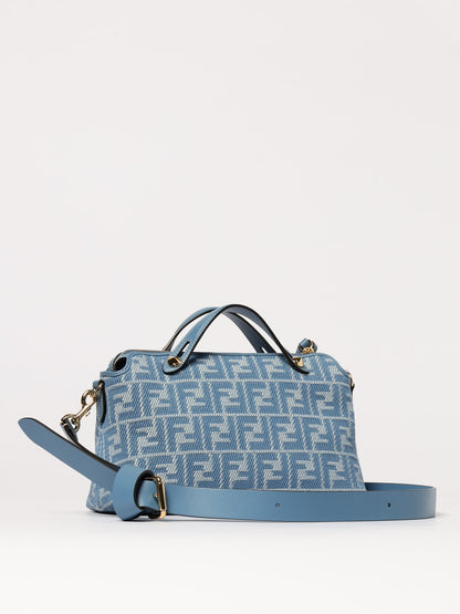 by the way medium denim ff shoulder bag