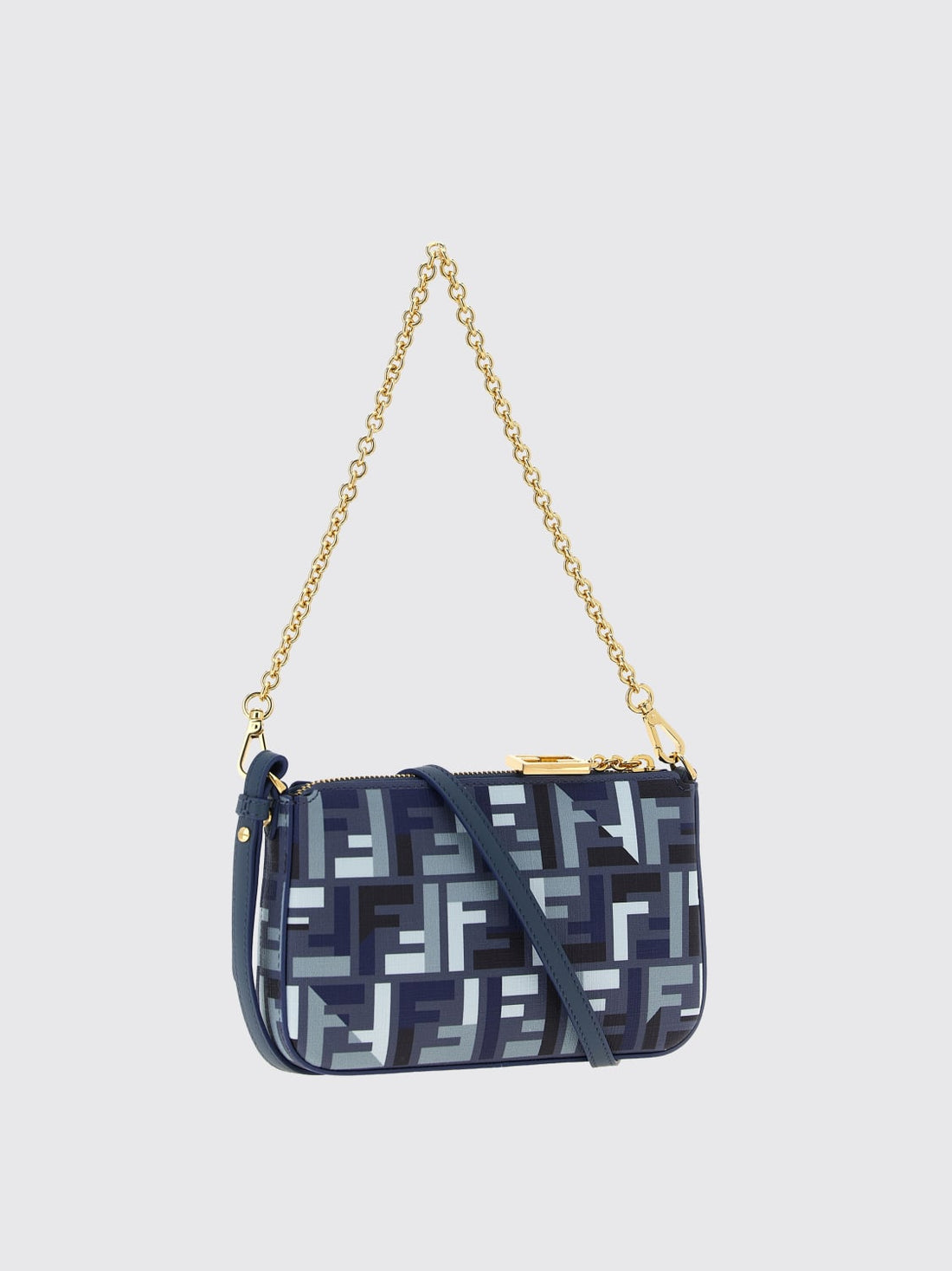 ff leather chain pouch bag