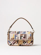 Fendi Fendi Baguette Canvas Handbag With Ff Jacquard Monogram
