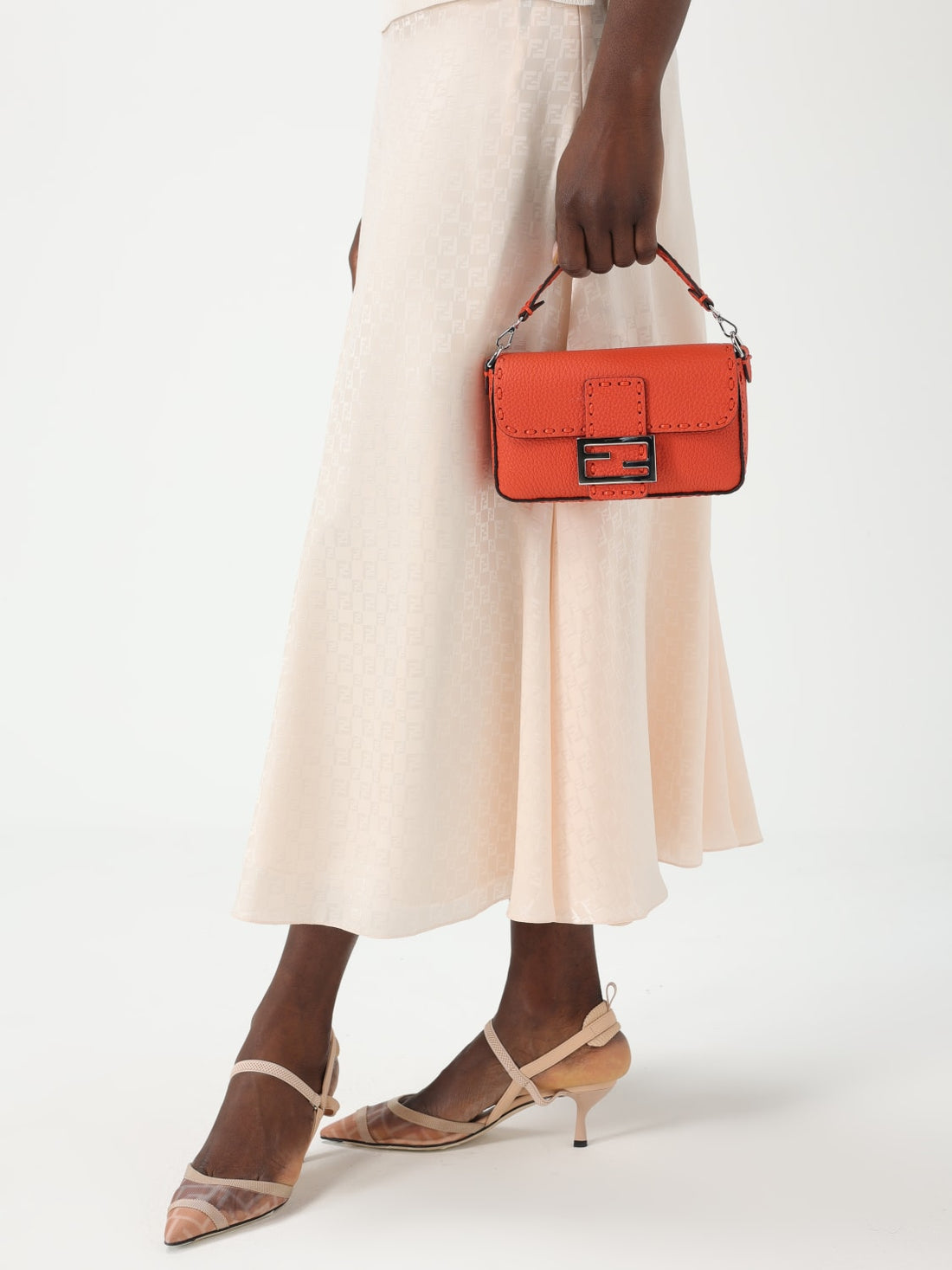 baguette ff leather mini bag