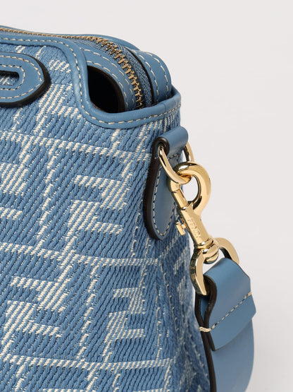 by the way medium denim ff shoulder bag