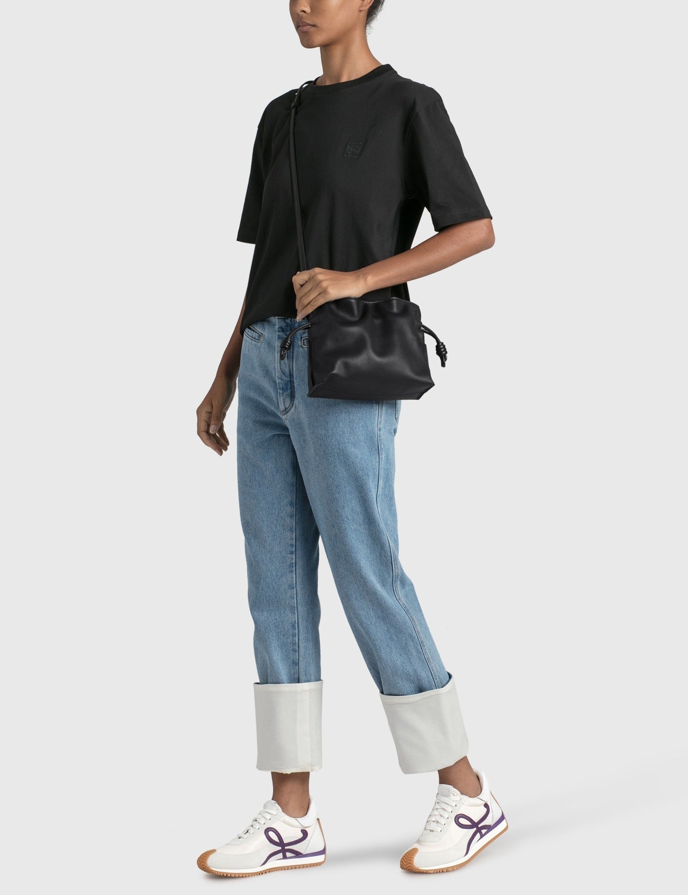 Flamenco Mini Leather Clutch Bag