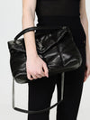 puffer quilted leather bag