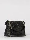 puffer quilted leather bag