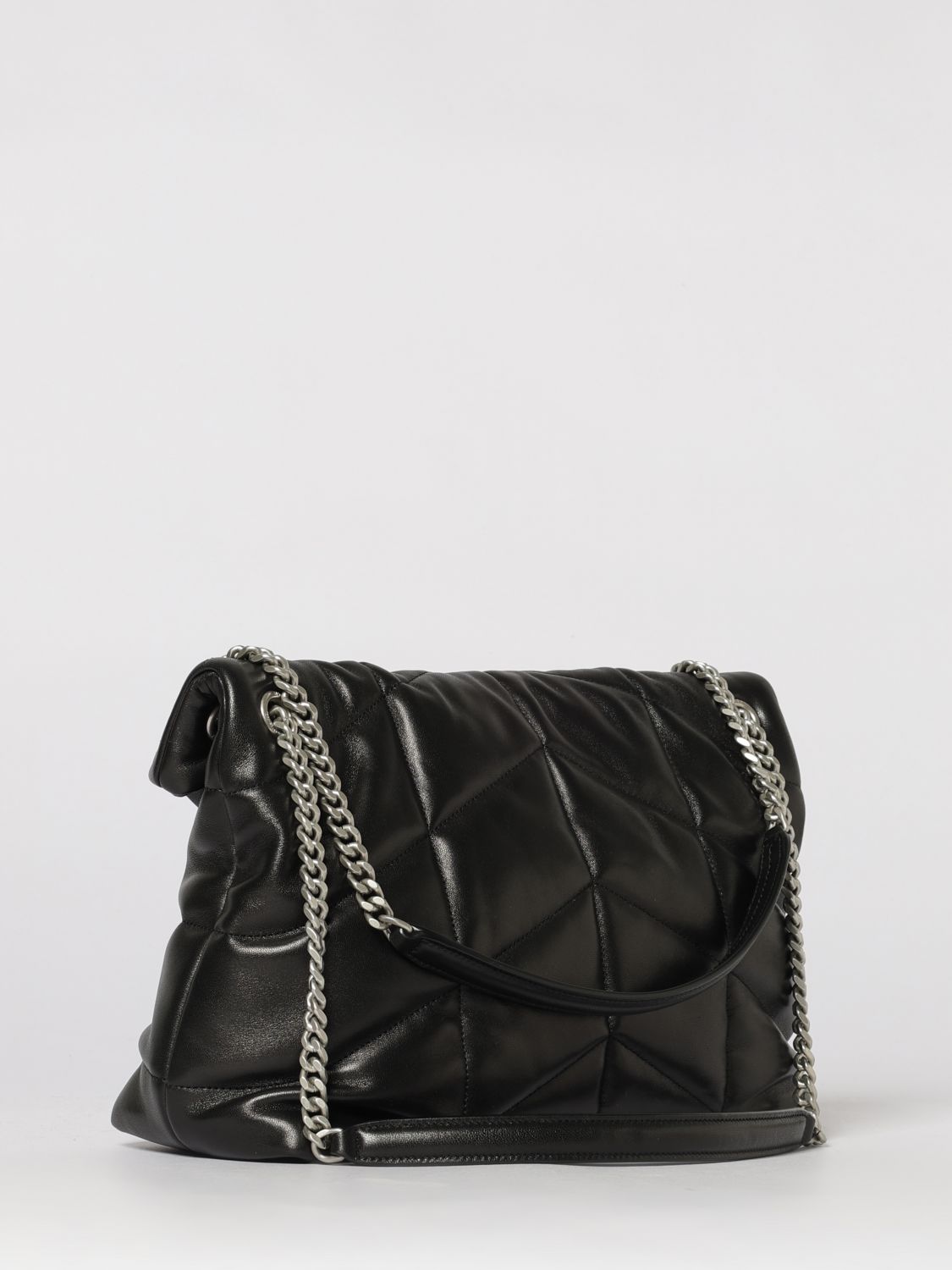puffer quilted leather bag