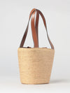 viv' skate raffia bag with jewel buckle
