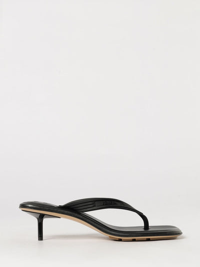 sampieri rubber thong sandals with medium stiletto heel