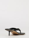 sampieri rubber thong sandals with medium stiletto heel