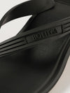 sampieri rubber thong sandals with medium stiletto heel