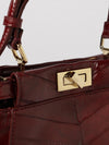 my peekaboo mini eel leather handbag with removable shoulder strap