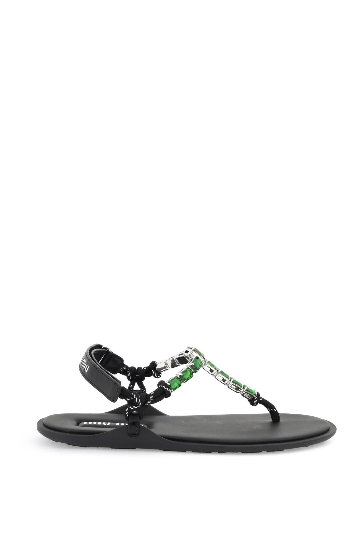 Miu Miu Jeweled Flip-flop 