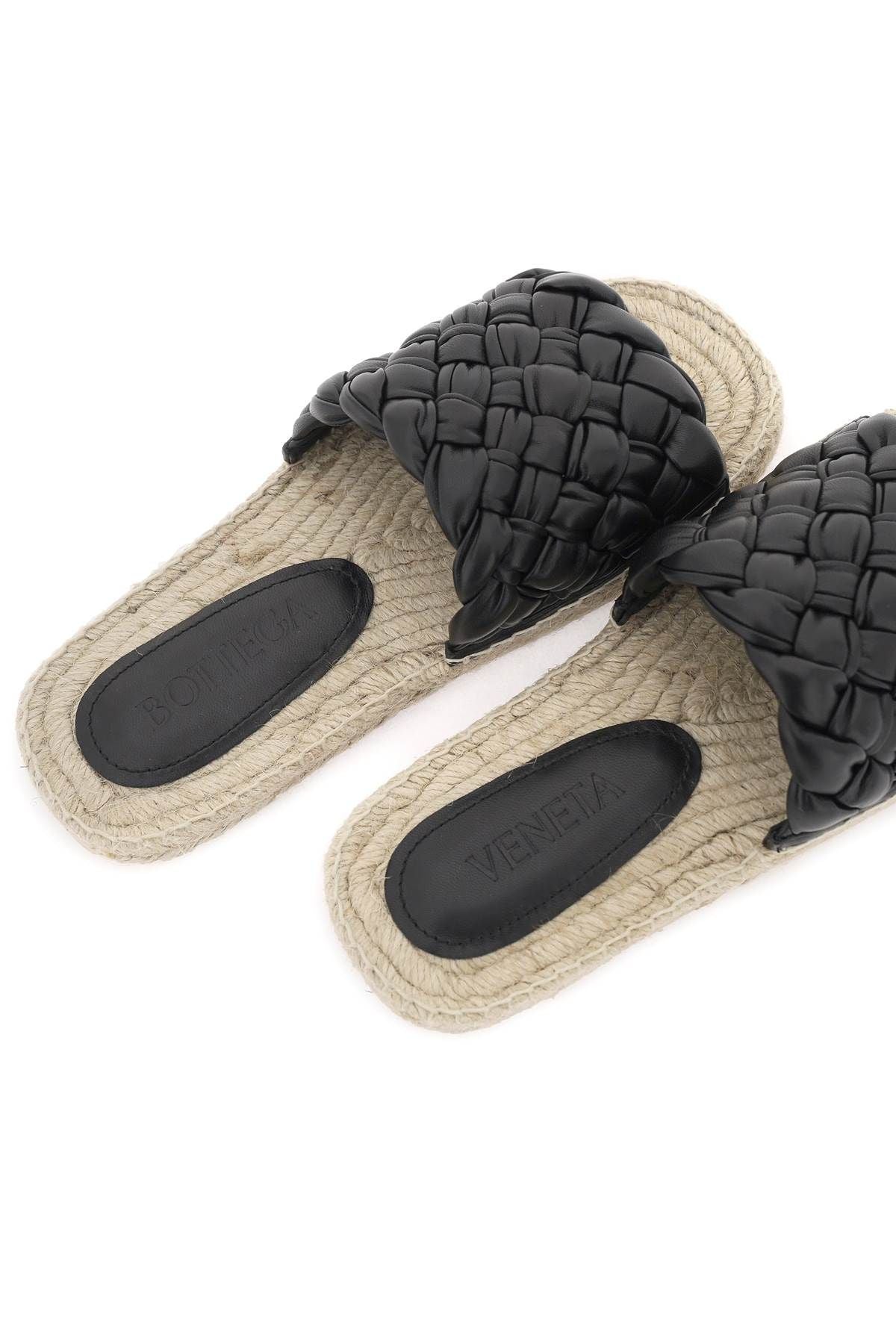 Leather And Raffia Jack Slides