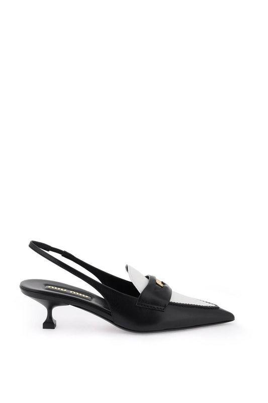 Miu Miu Leather Slingback Pumps 