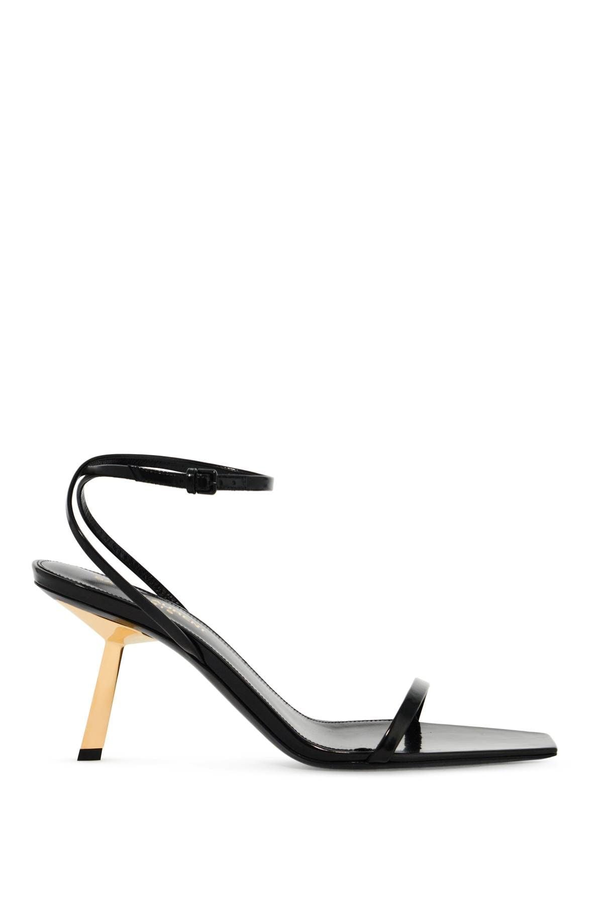 Saint Laurent Lee Glossy Leather Sandals For Women 