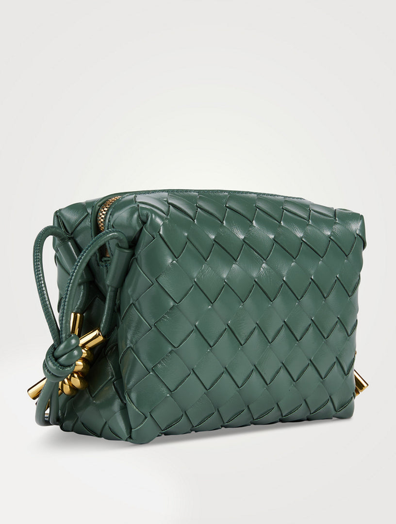 Mini Loop Metal Knot Leather Shoulder Bag