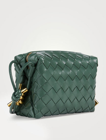 Mini Loop Metal Knot Leather Shoulder Bag