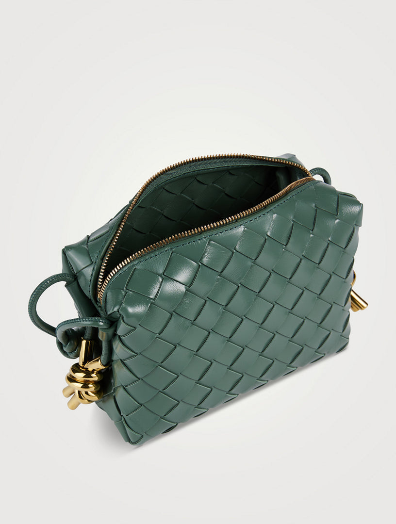 BOTTEGA VENETA Mini Loop Metal Knot Leather Shoulder Bag