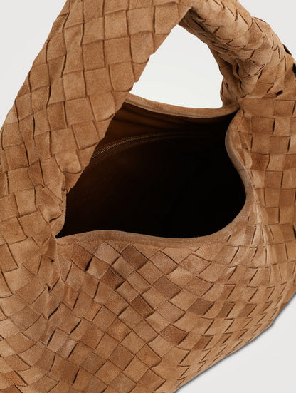 Small Hop Suede Leather Shoulder Bag