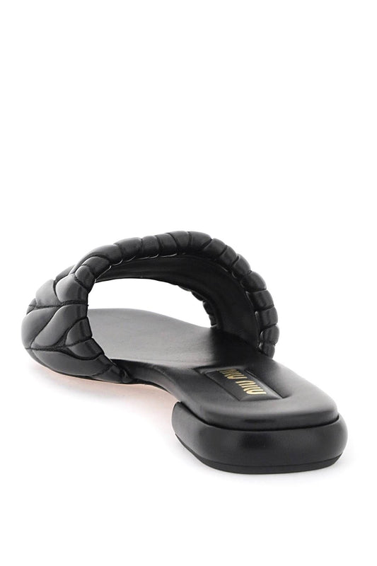 Matelass Nappa Leather Slides