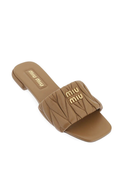 Matelass Nappa Leather Slides