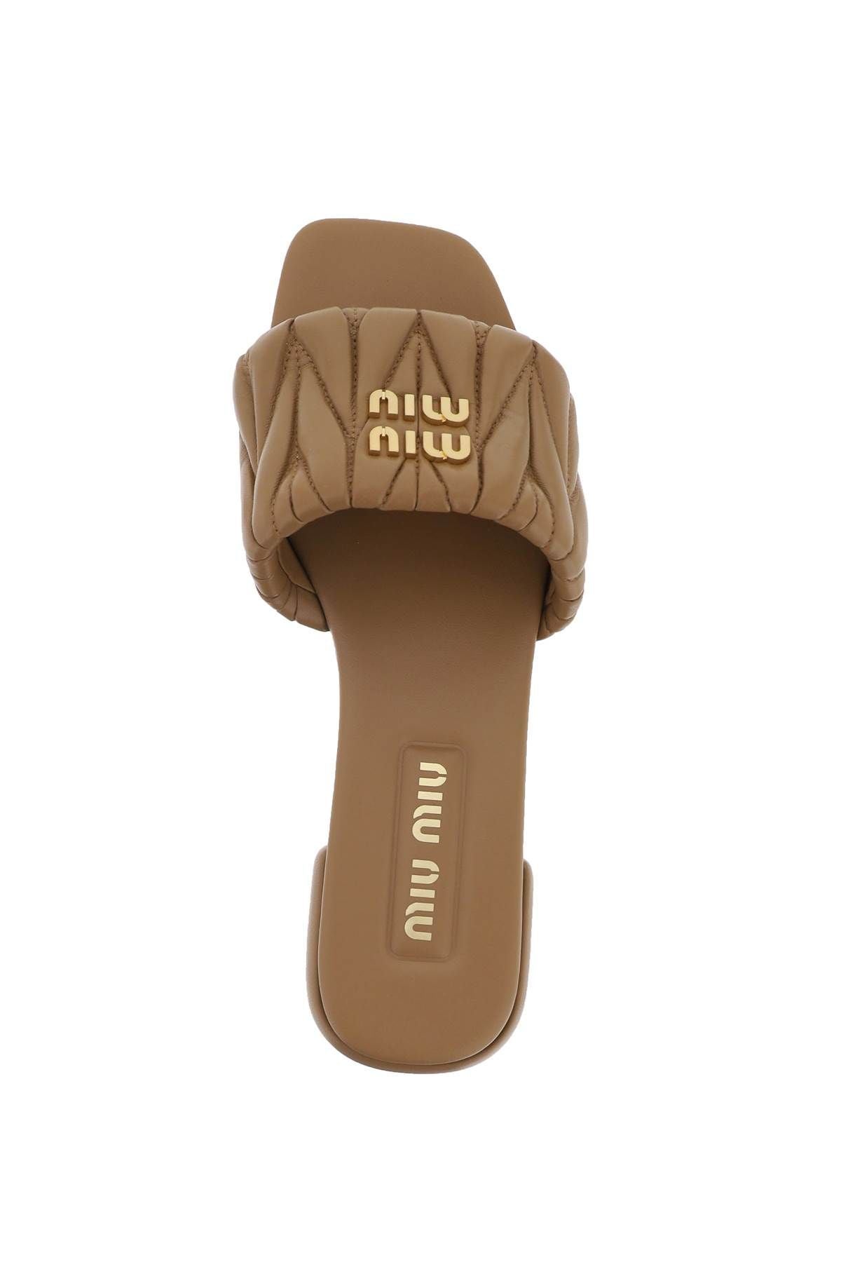 Matelass Nappa Leather Slides