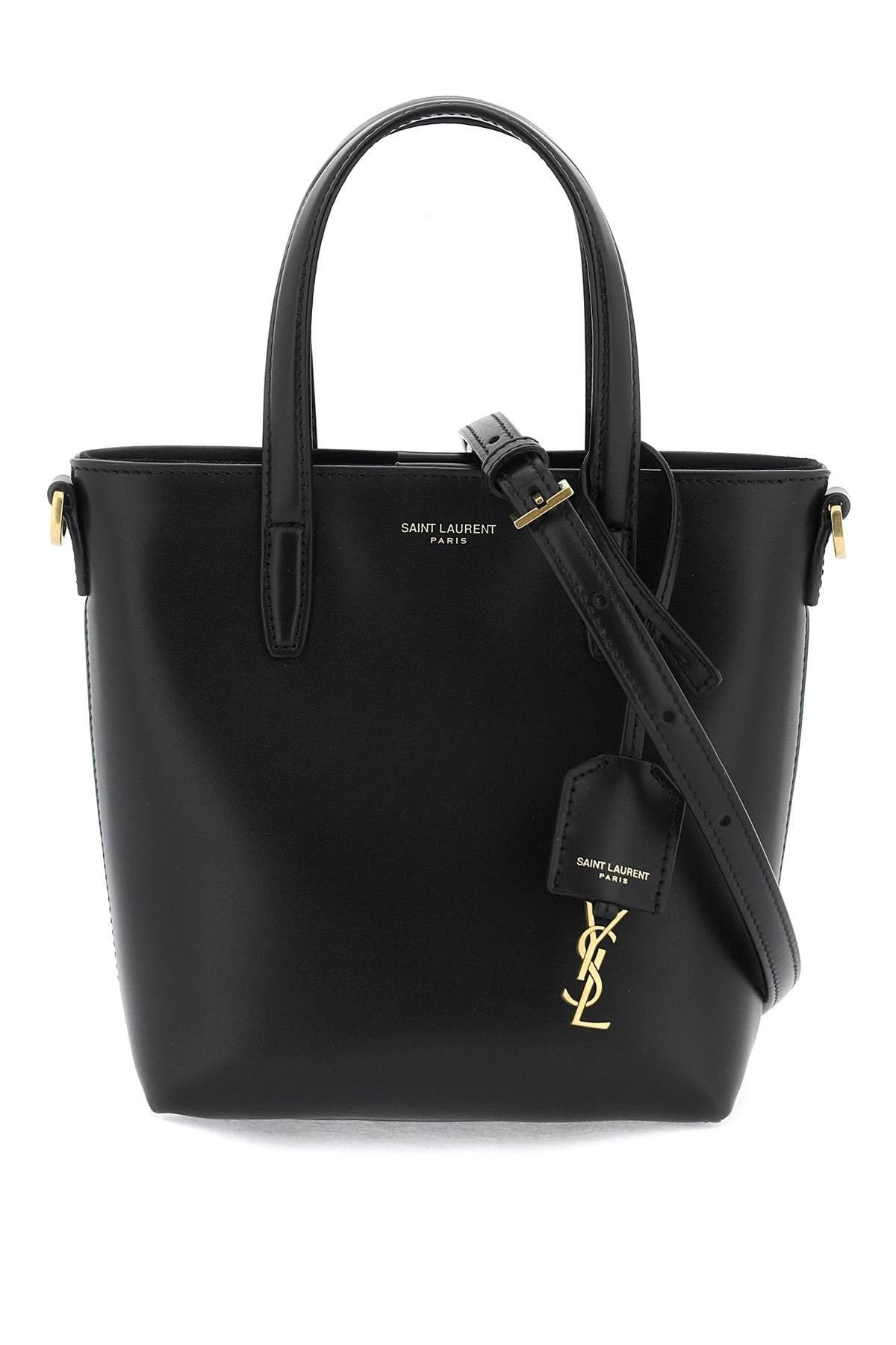 SAINT LAURENT Mini Toy Leather Shopping Bag