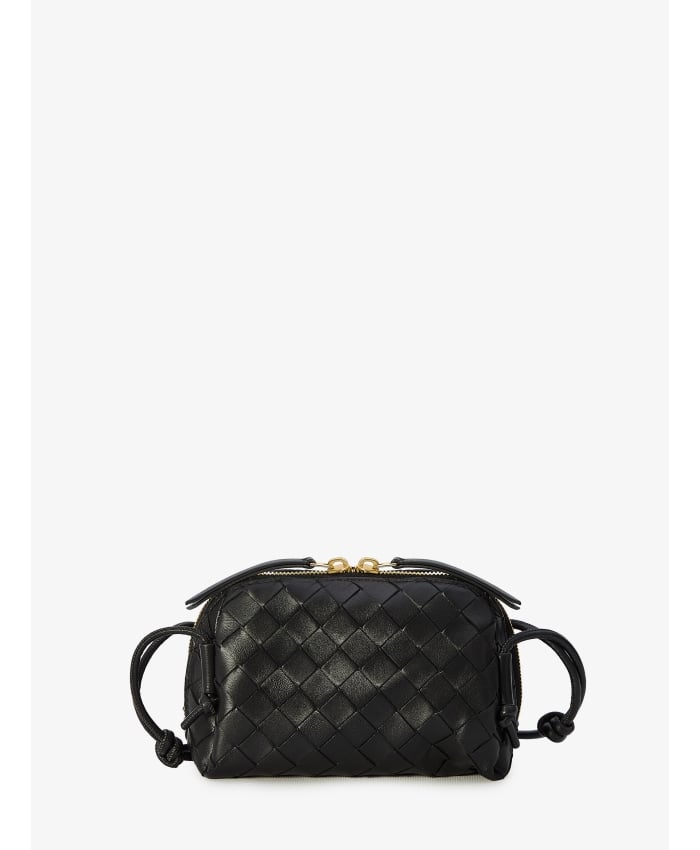 Bottega veneta black intrecciato concert bag