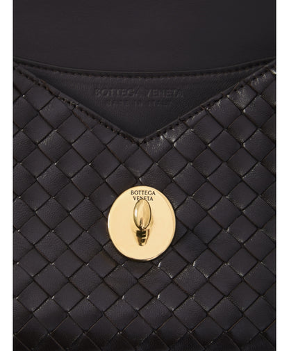 Bottega veneta brown knot lock bag