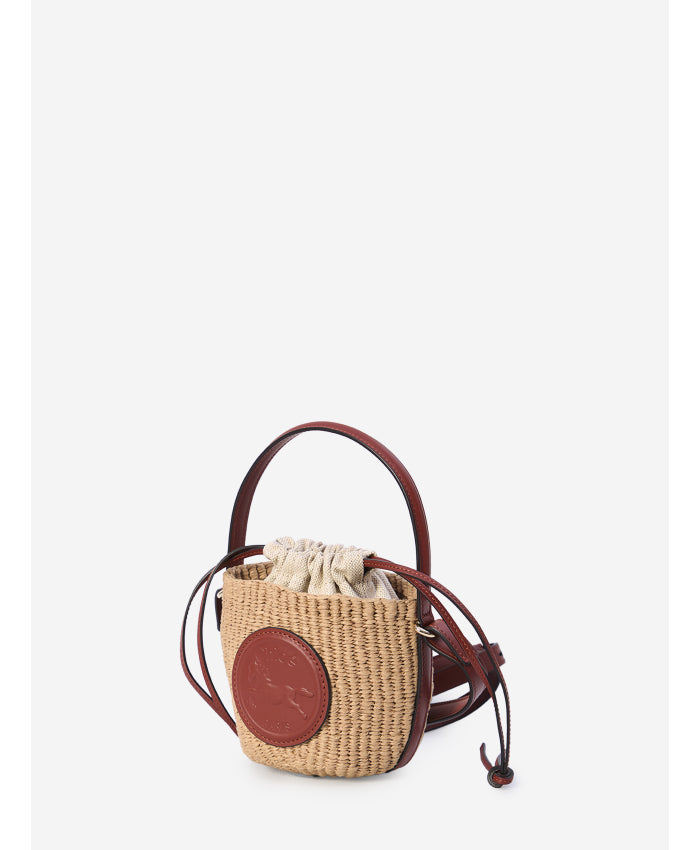 mini horse medal basket bag