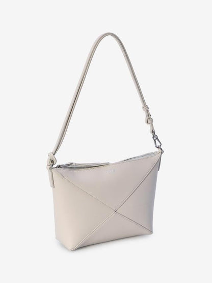 Loewe white puzzle fold pouch