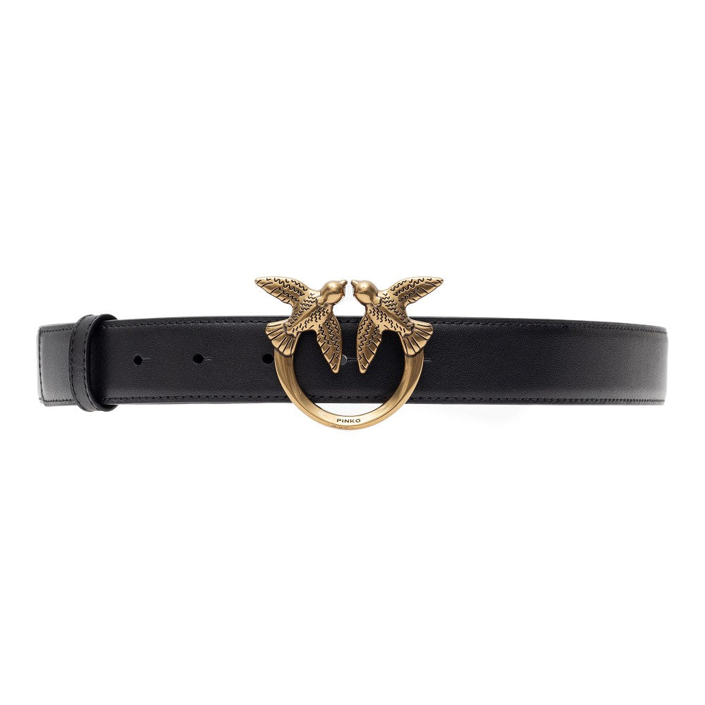 PINKO XS love birds leather belt