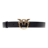 PINKO XS love birds leather belt