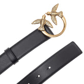 PINKO XS love birds leather belt