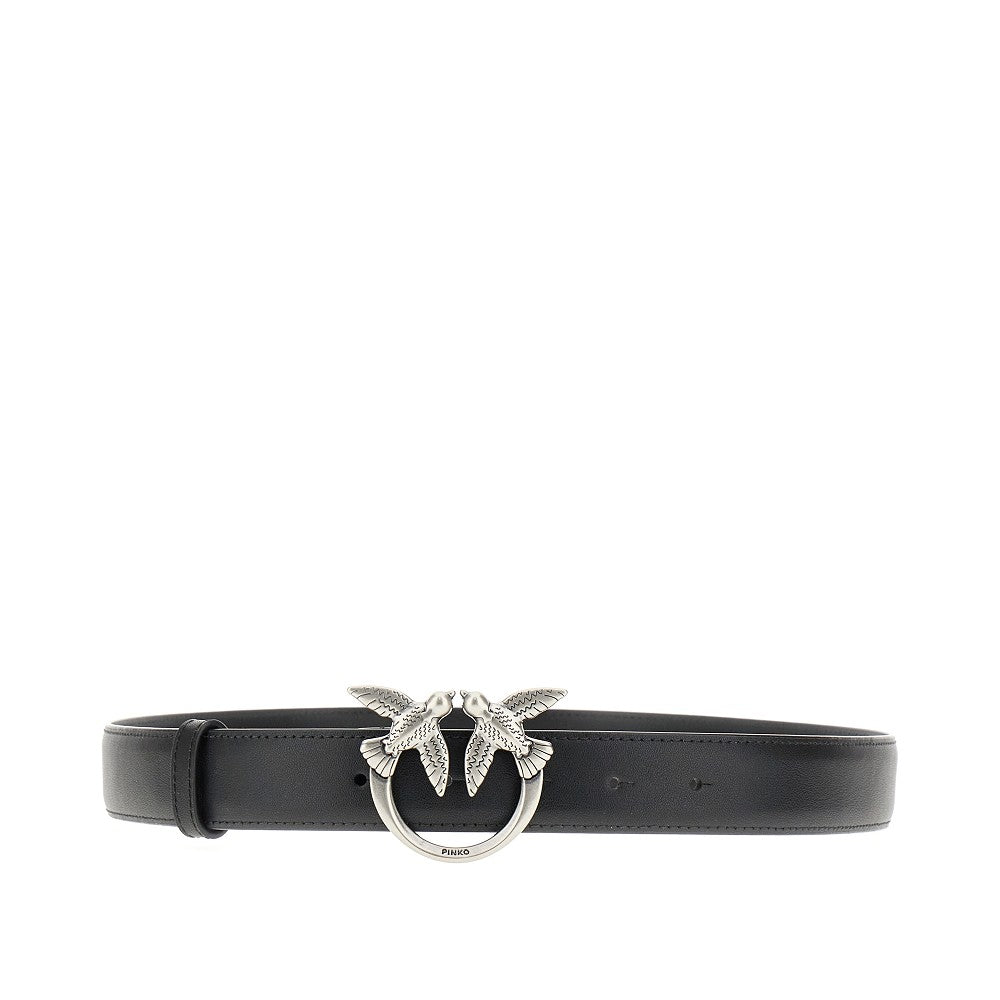 PINKO XS love birds leather belt
