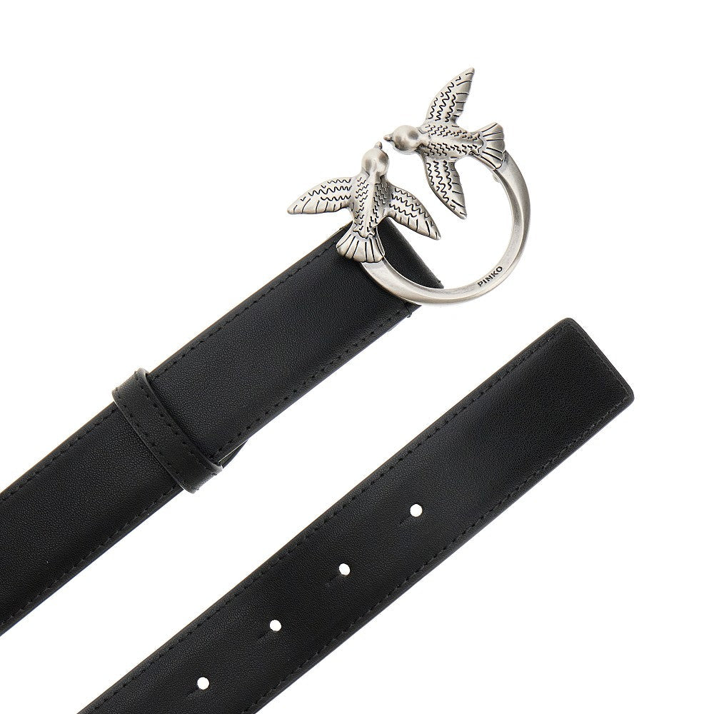 PINKO XS love birds leather belt