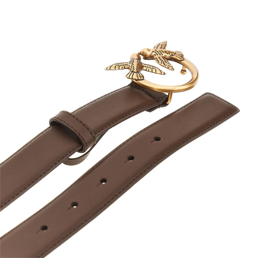 PINKO XS love birds leather belt