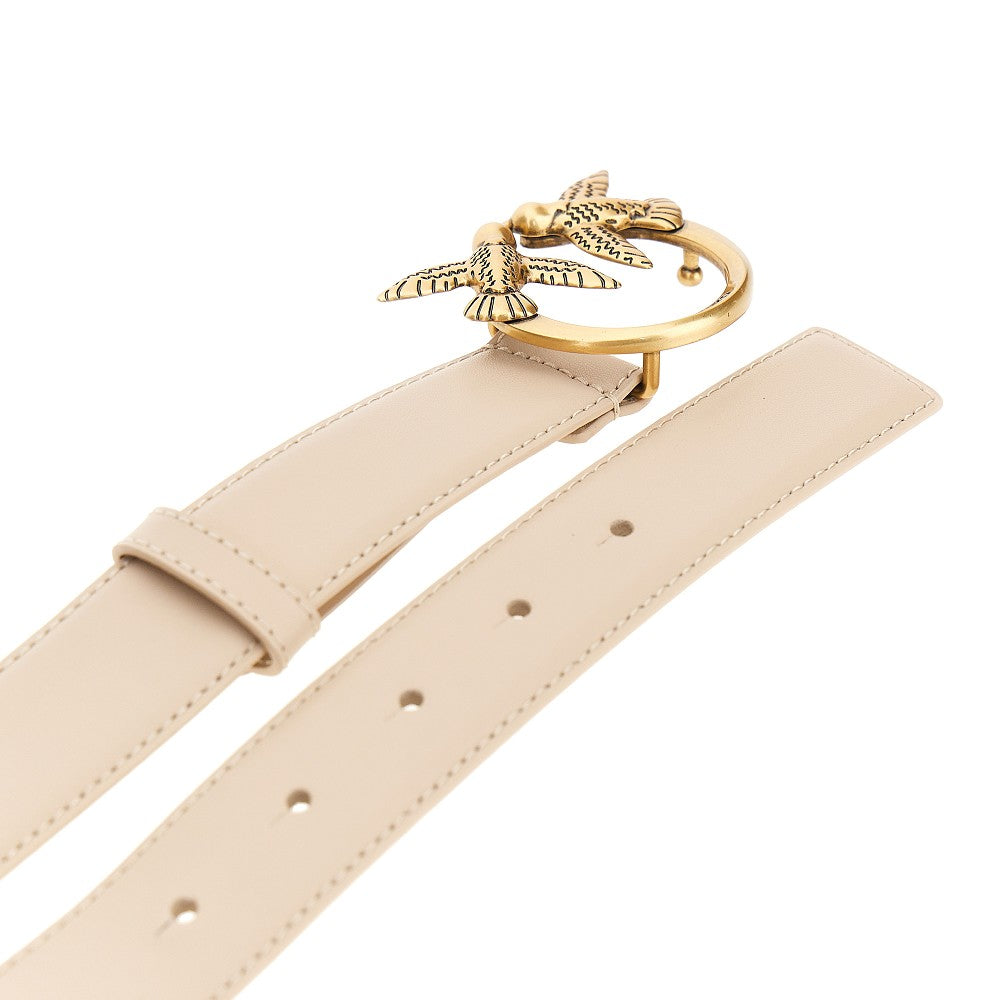 love birds leather belt
