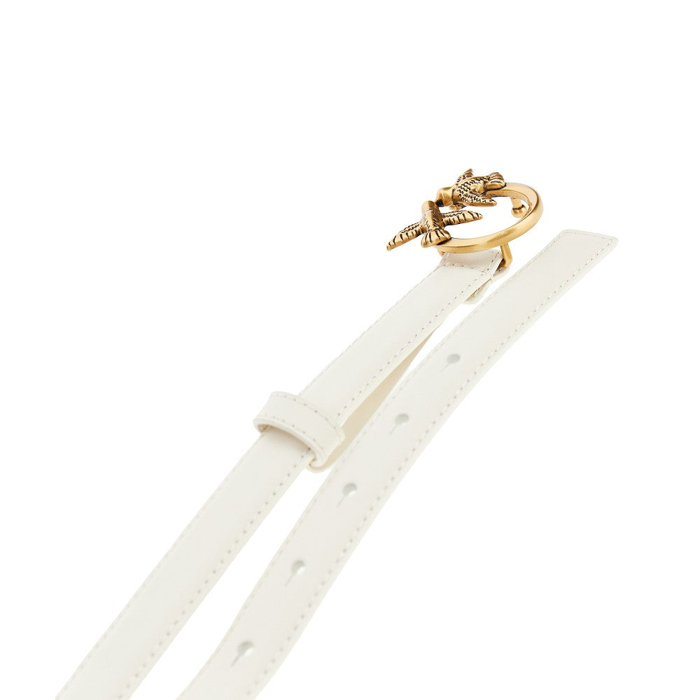 PINKO XS love birds leather belt