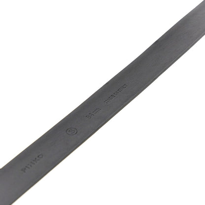 PINKO XS leather belt with love birds buckle