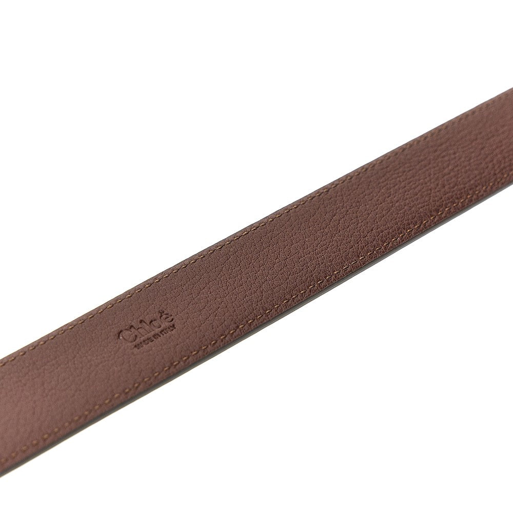 chloé iconic grained leather belt