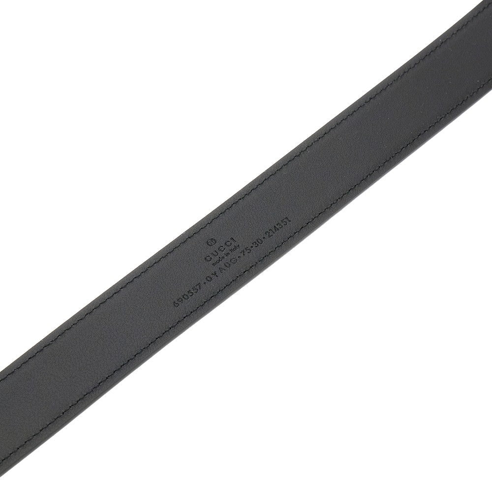 interlocking gg buckle leather belt