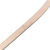 smooth leather belt with double g buckle