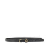 leather belt with gg interlock