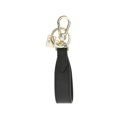 EMPORIO ARMANI OS leather key holder with charm