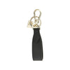 leather key holder with charm